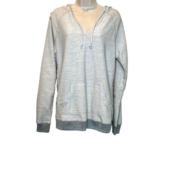 ROXY Pullover Hoodie The One Time Sweater in Light Heather Gray Size XL - Picture 3 of 8